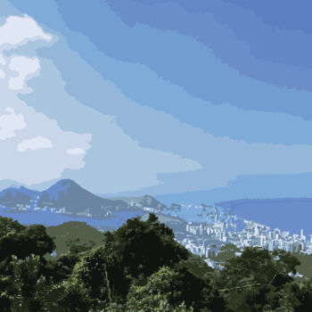 Digitale Kunst getiteld "Scenery Spot Vista…" door Francisco Dias Leite, Origineel Kunstwerk, Digitaal Schilderwerk