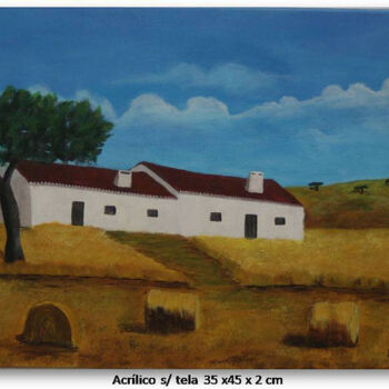 Painting titled "Monte Alentejano co…" by Francisco Figueira, Original Artwork, Acrylic