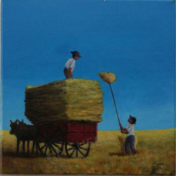 Painting titled "From the harvest to…" by Francisco Figueira, Original Artwork, Acrylic
