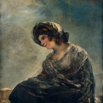 Peinture intitulée "La laitière de Bord…" par Francisco Goya, Œuvre d'art originale, Huile