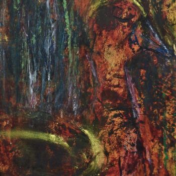 Pintura titulada "a l'ombre des rosea…" por Francisco Mendes, Obra de arte original, Oleo