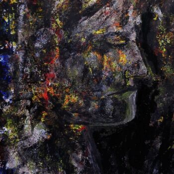 Картина под названием "je ris et puis je p…" - Francisco Mendes, Подлинное произведение искусства, Масло