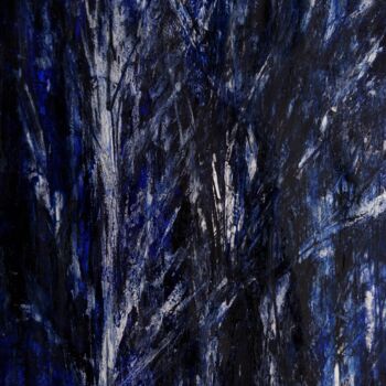 Pittura intitolato "La Forêt bleu" da Francisco Mendes, Opera d'arte originale, Inchiostro