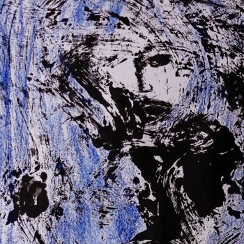 Картина под названием "il y a un trou dans…" - Francisco Mendes, Подлинное произведение искусства, Чернила