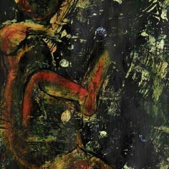 Картина под названием "et puis on danse" - Francisco Mendes, Подлинное произведение искусства, Масло