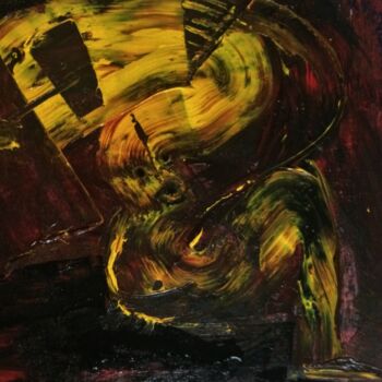 Peinture intitulée "la colère de gilles…" par Francisco Mendes, Œuvre d'art originale, Acrylique