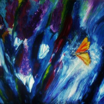 Painting titled "papillon" by Francisco Mendes, Original Artwork