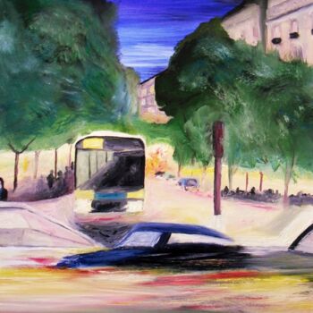 Painting titled "embouteillage" by Francisco Mendes, Original Artwork