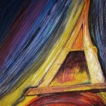 Painting titled "paris" by Francisco Mendes, Original Artwork