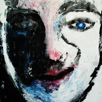 Painting titled "moi" by Francisco Mendes, Original Artwork, Acrylic