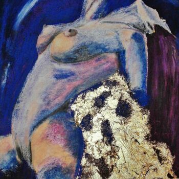 Ζωγραφική με τίτλο "nuit bleu" από Francisco Mendes, Αυθεντικά έργα τέχνης, Λάδι