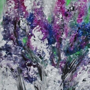 Peinture intitulée "couleur lilas" par Francisco Mendes, Œuvre d'art originale, Acrylique