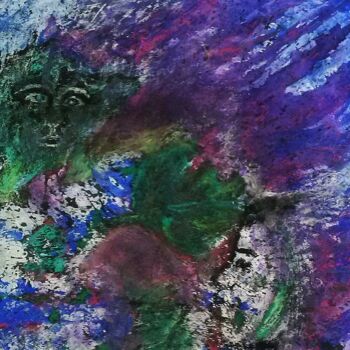 Pittura intitolato "sur le vent" da Francisco Mendes, Opera d'arte originale, Pastello