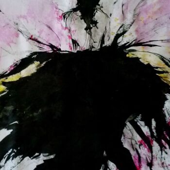 Pintura titulada "libellule" por Francisco Mendes, Obra de arte original, Tinta
