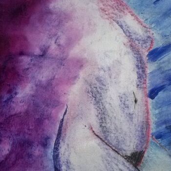 Painting titled "sirene" by Francisco Mendes, Original Artwork, Ink