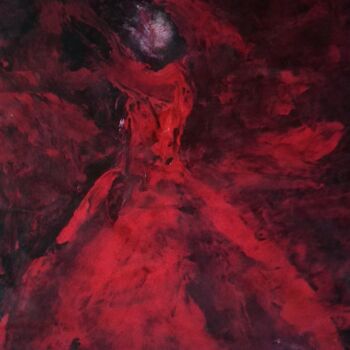 Painting titled "elle danse" by Francisco Mendes, Original Artwork, Acrylic