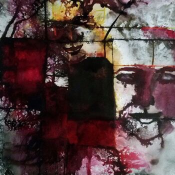 Painting titled "bella ciao" by Francisco Mendes, Original Artwork, Ink