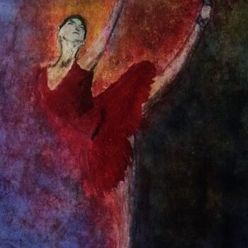 "elle danse" başlıklı Tablo Francisco Mendes tarafından, Orijinal sanat, Mürekkep