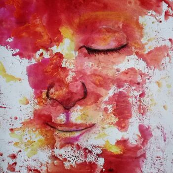 Painting titled "juste le souffle d'…" by Francisco Mendes, Original Artwork, Acrylic