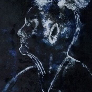 Painting titled "J'ai Besoin D'un Pe…" by Francisco Mendes, Original Artwork, Ink
