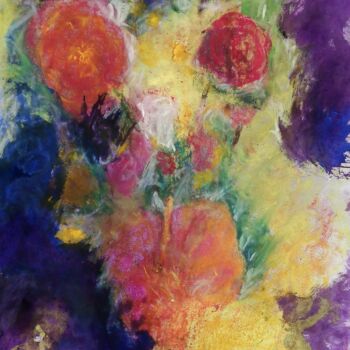 Painting titled "juste quelque fleurs" by Francisco Mendes, Original Artwork, Ink