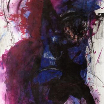 Peinture intitulée "l'autocensure" par Francisco Mendes, Œuvre d'art originale, Encre