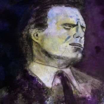 Painting titled "JULIO IGLESIAS" by Francisco Mendes, Original Artwork, Ink