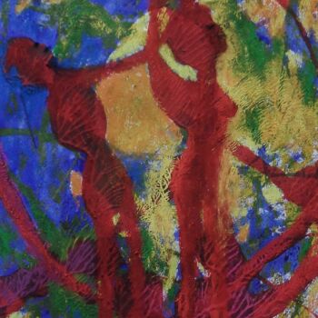 Peinture intitulée "les amoureux de la…" par Francisco Mendes, Œuvre d'art originale, Encre