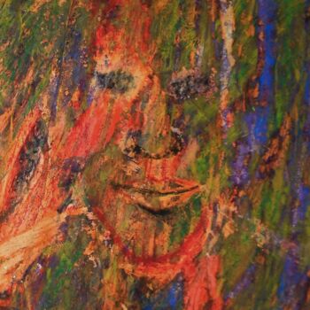 Картина под названием "homme de couleur" - Francisco Mendes, Подлинное произведение искусства, Масло