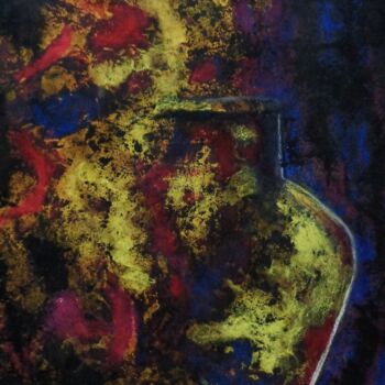 Картина под названием "le vase" - Francisco Mendes, Подлинное произведение искусства, Чернила