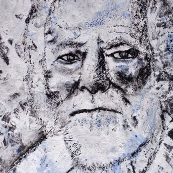 Painting titled "Victor Hugo" by Francisco Mendes, Original Artwork, Acrylic