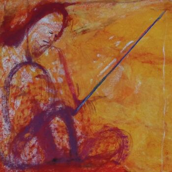 Pintura titulada "o pescador" por Francisco Mendes, Obra de arte original, Tinta