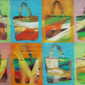 Peinture intitulée "Beutiful bags" par Francisco Santos, Œuvre d'art originale, Acrylique