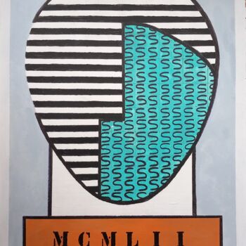 Peinture intitulée "MCMLII (1952)" par Francisco Serrano Gutierrez, Œuvre d'art originale, Acrylique