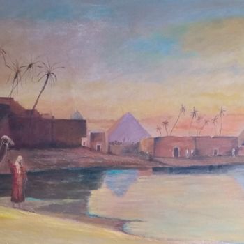 Malerei mit dem Titel "pintura cena árabe…" von Francisco Lima, Original-Kunstwerk, Acryl