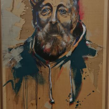 Peinture intitulée "le marin" par Francis L'Huillier, Œuvre d'art originale, Acrylique Monté sur Panneau de bois
