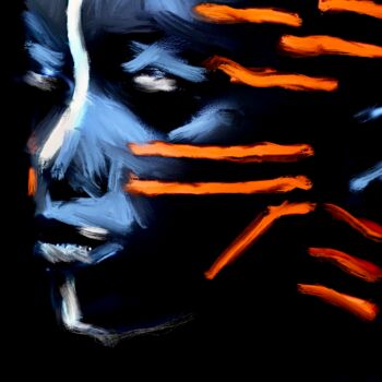 Цифровое искусство под названием "Black Memories VIII" - Franck Gérard, Подлинное произведение искусства, Цифровая живопись