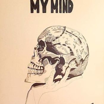 Drawing titled "Where is my mind ?" by Franck Marguerin, Original Artwork, Ink