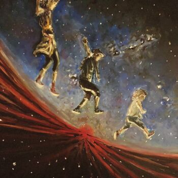 Pittura intitolato "Space Oddity" da Franck Maury (Bellovaci), Opera d'arte originale, Acrilico