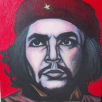 Painting titled "LE CHE" by Franck Poinsenet, Original Artwork, Acrylic