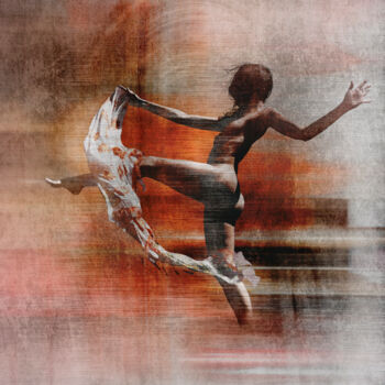 Arts numériques intitulée "Le vent" par Franck Rozet, Œuvre d'art originale, Peinture numérique Monté sur Aluminium