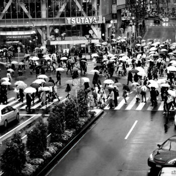 Photography titled "carrefour Shibuya" by Franck Sanz, Original Artwork, Non Manipulated Photography