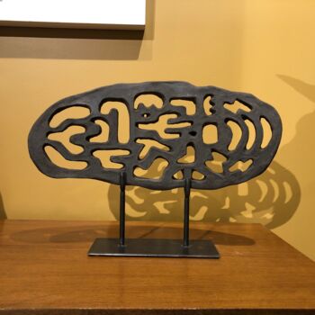 Sculpture titled "Prophetic Tables" by Franck Scala, Original Artwork, Ceramics