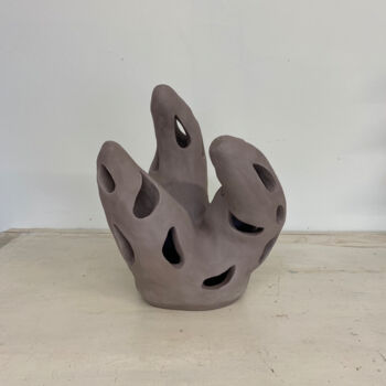Sculpture titled "Velvet Aloe" by Franck Scala, Original Artwork, Ceramics