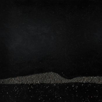 Peinture intitulée "L'ile noire" par Franck Simon, Œuvre d'art originale, Collages