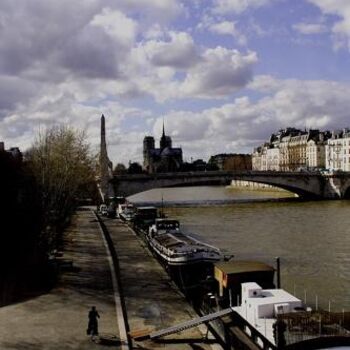 Photographie intitulée "Quais de seine vue…" par Franck Beaunoir, Œuvre d'art originale