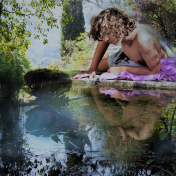 Fotografie mit dem Titel "Narcisse 2/10" von Franck Brizzi, Original-Kunstwerk, Manipulierte Fotografie
