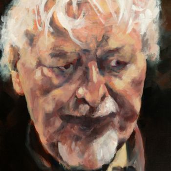 Painting titled "Portrait Barrie W." by Franck Le Boulicaut, Original Artwork, Oil