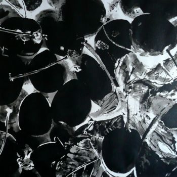 Картина под названием "Cerises" - Franck Le Boulicaut, Подлинное произведение искусства, Чернила