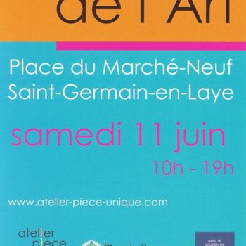 Картина под названием "Marché de l'Art 201…" - Franck Le Boulicaut, Подлинное произведение искусства